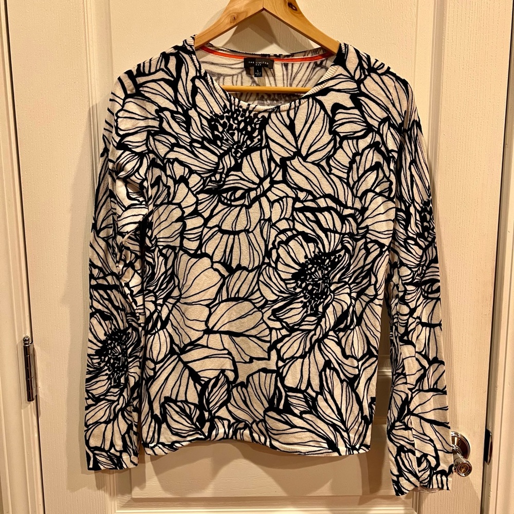 The Limited factory floral sweater